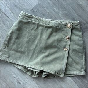 ZARA Z1975 Light Khaki Denim Skort – Size S – Worn Once